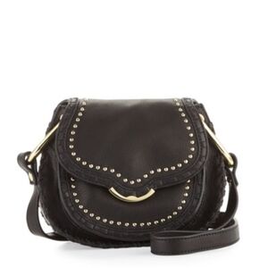 Cynthia Rowley Black Leather Phoebe Crossbody Bag